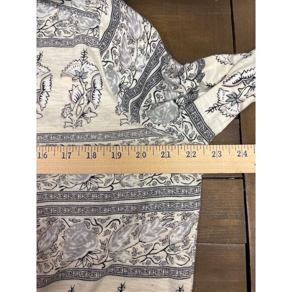 Lucky Brand Womens L/G Floral Print Long Sleeve Top - Picture 5 of 7
